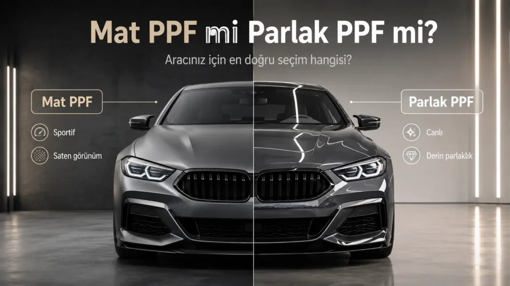 Mat PPF mi Parlak PPF mi? Aracınız İçin En Doğru Seçim Hangisi