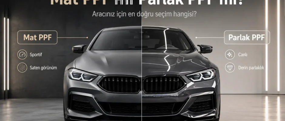 Mat PPF mi Parlak PPF mi? Aracınız İçin En Doğru Seçim Hangisi
