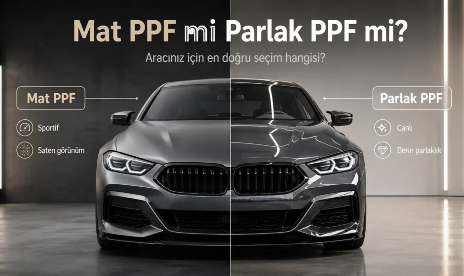 Mat PPF mi Parlak PPF mi? Aracınız İçin En Doğru Seçim Hangisi